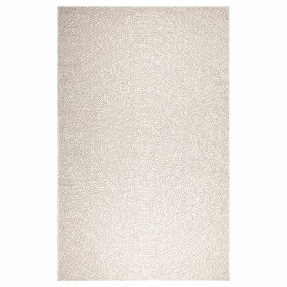 Rug ZIZUR Cream 200x290 cm Jute Look Indoor and Outdoor