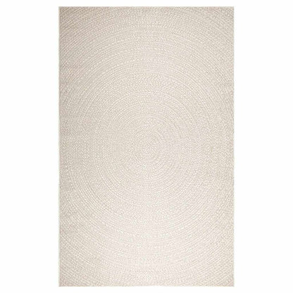 Rug ZIZUR Cream 200x290 cm Jute Look Indoor and Outdoor