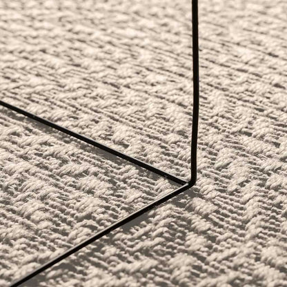 Rug ZIZUR Cream 200x290 cm Jute Look Indoor and Outdoor