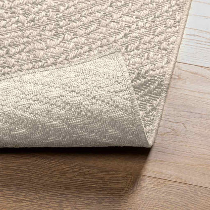 Rug ZIZUR Cream 200x290 cm Jute Look Indoor and Outdoor