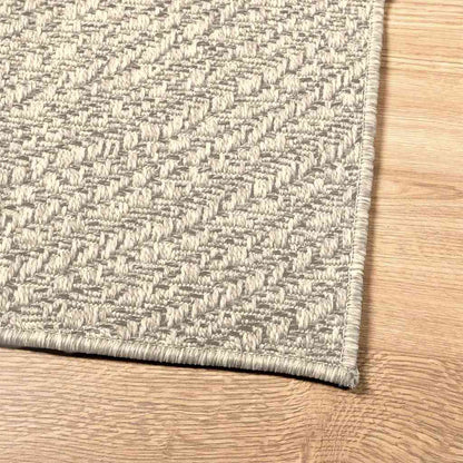 Rug ZIZUR Cream 200x290 cm Jute Look Indoor and Outdoor