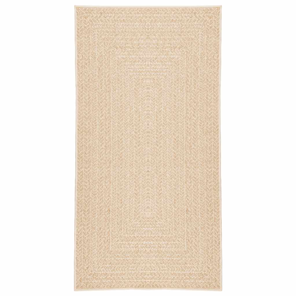 Rug ZIZUR Beige 60x110 cm Jute Look Indoor and Outdoor