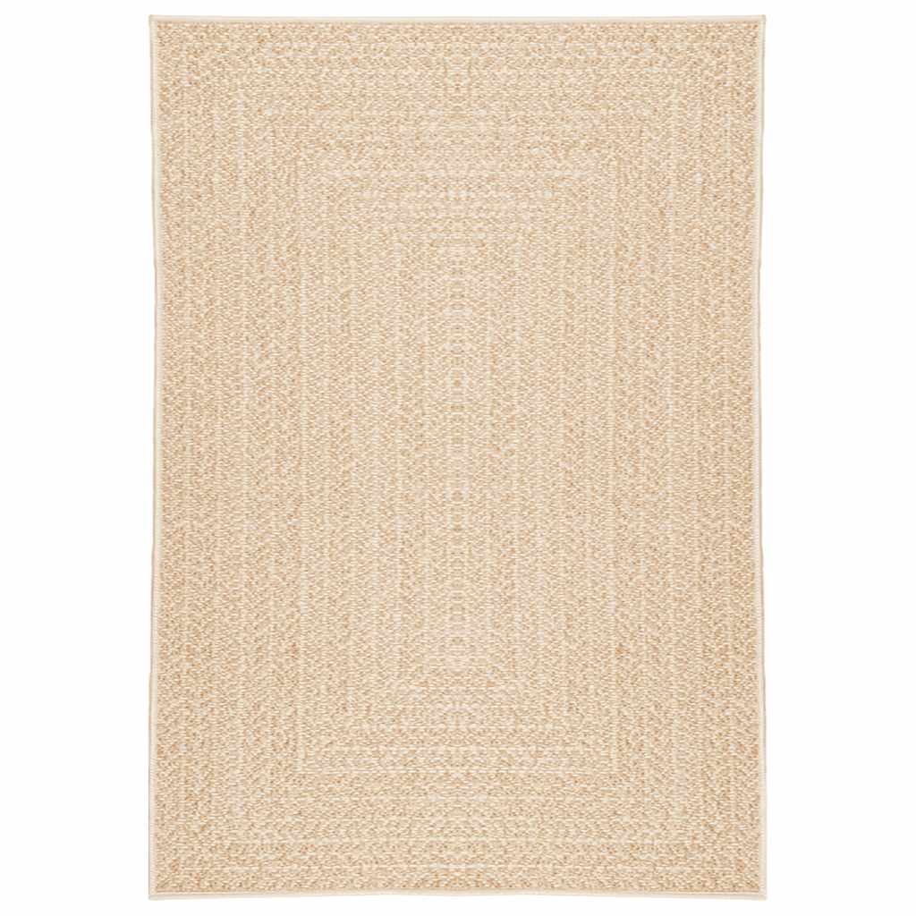 Rug ZIZUR Beige 120x170 cm Jute Look Indoor and Outdoor