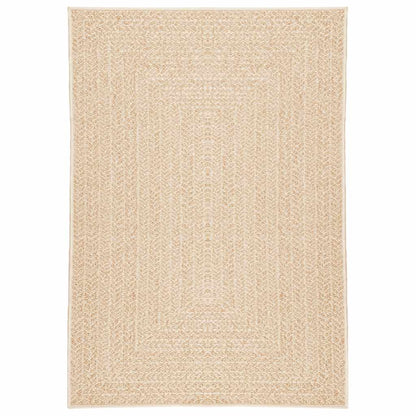Rug ZIZUR Beige 120x170 cm Jute Look Indoor and Outdoor