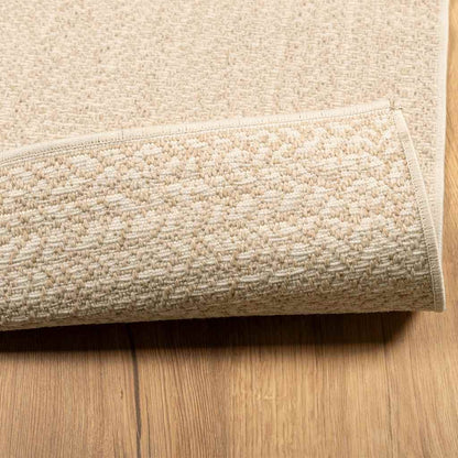Rug ZIZUR Beige 120x170 cm Jute Look Indoor and Outdoor