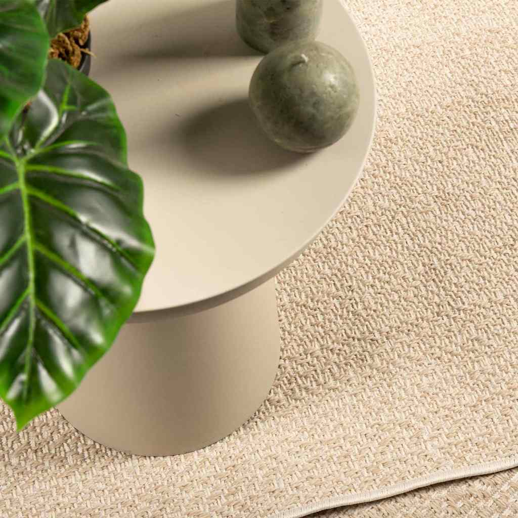Rug ZIZUR Beige 120x170 cm Jute Look Indoor and Outdoor