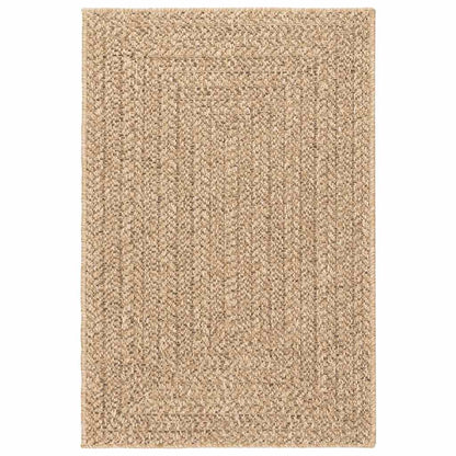 Rug ZIZUR Beige 140x200 cm Jute Look Indoor and Outdoor