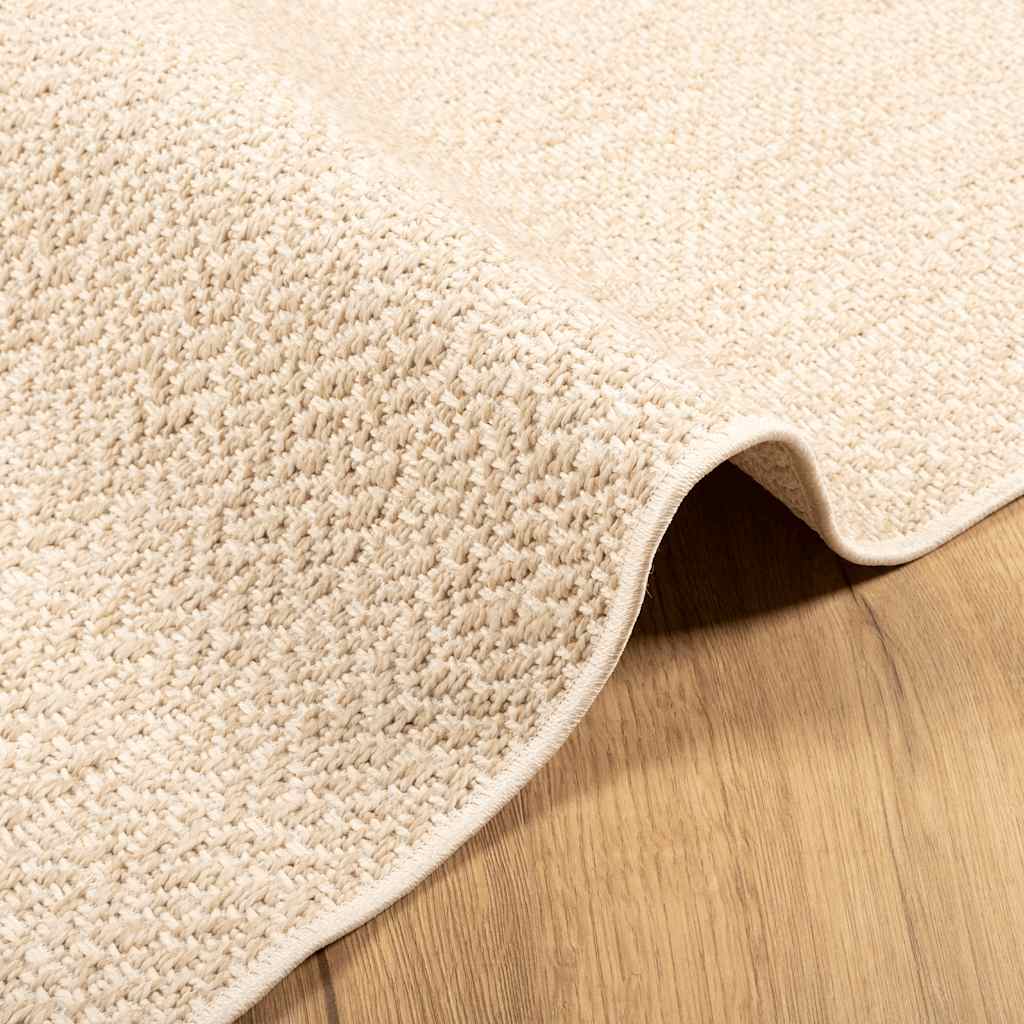 Rug ZIZUR Beige 140x200 cm Jute Look Indoor and Outdoor