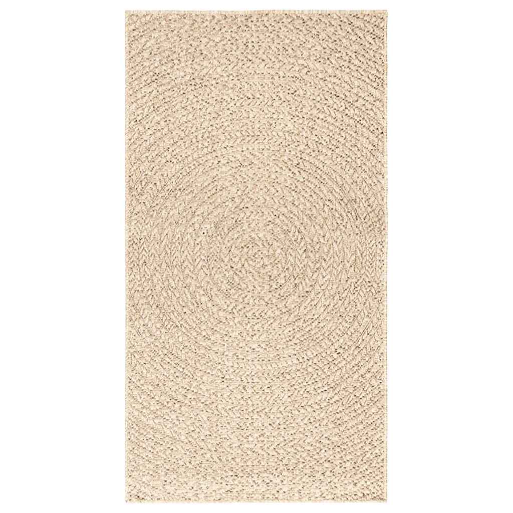 Rug ZIZUR Beige 60x110 cm Jute Look Indoor and Outdoor