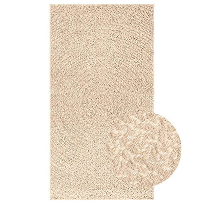 Rug ZIZUR Beige 60x110 cm Jute Look Indoor and Outdoor