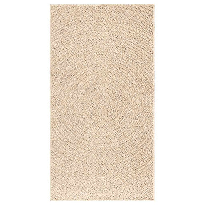 Rug ZIZUR Beige 80x150 cm Jute Look Indoor and Outdoor