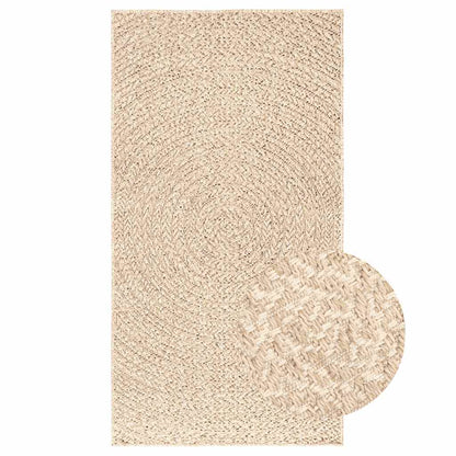 Rug ZIZUR Beige 80x150 cm Jute Look Indoor and Outdoor
