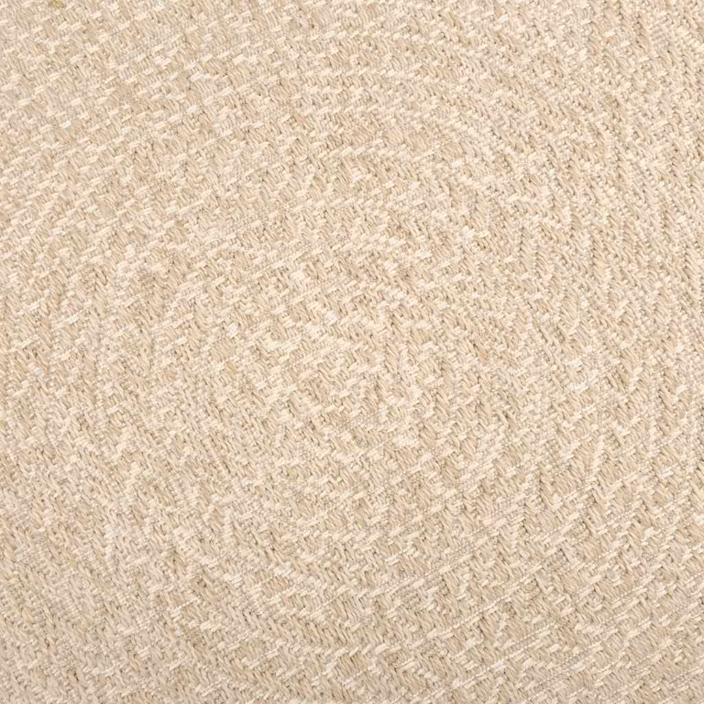 Rug ZIZUR Beige 80x150 cm Jute Look Indoor and Outdoor