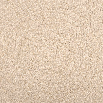 Rug ZIZUR Beige 120x120 cm Jute Look Indoor and Outdoor