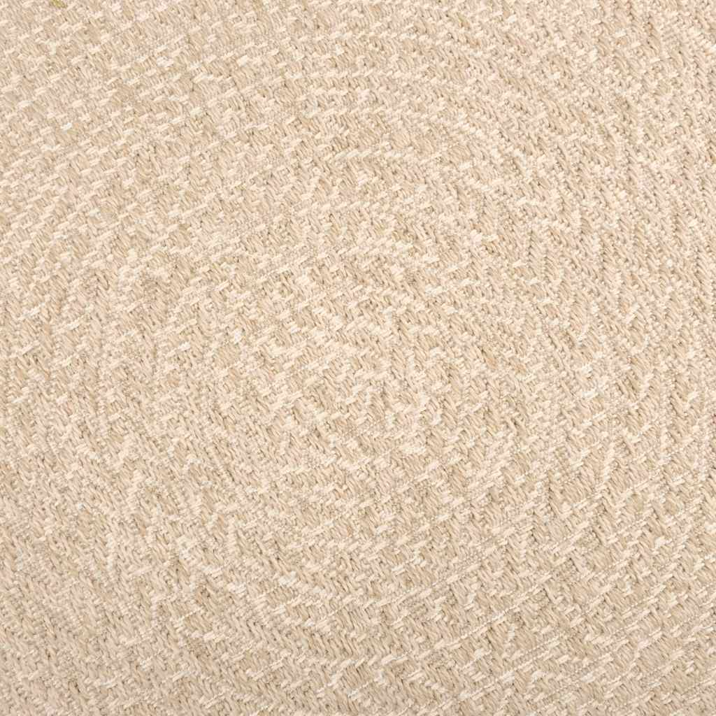 Rug ZIZUR Beige 240x340 cm Jute Look Indoor and Outdoor