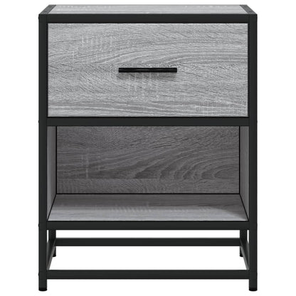 Bedside Cabinet Grey Sonoma 40x31x50 cm Engineered Wood