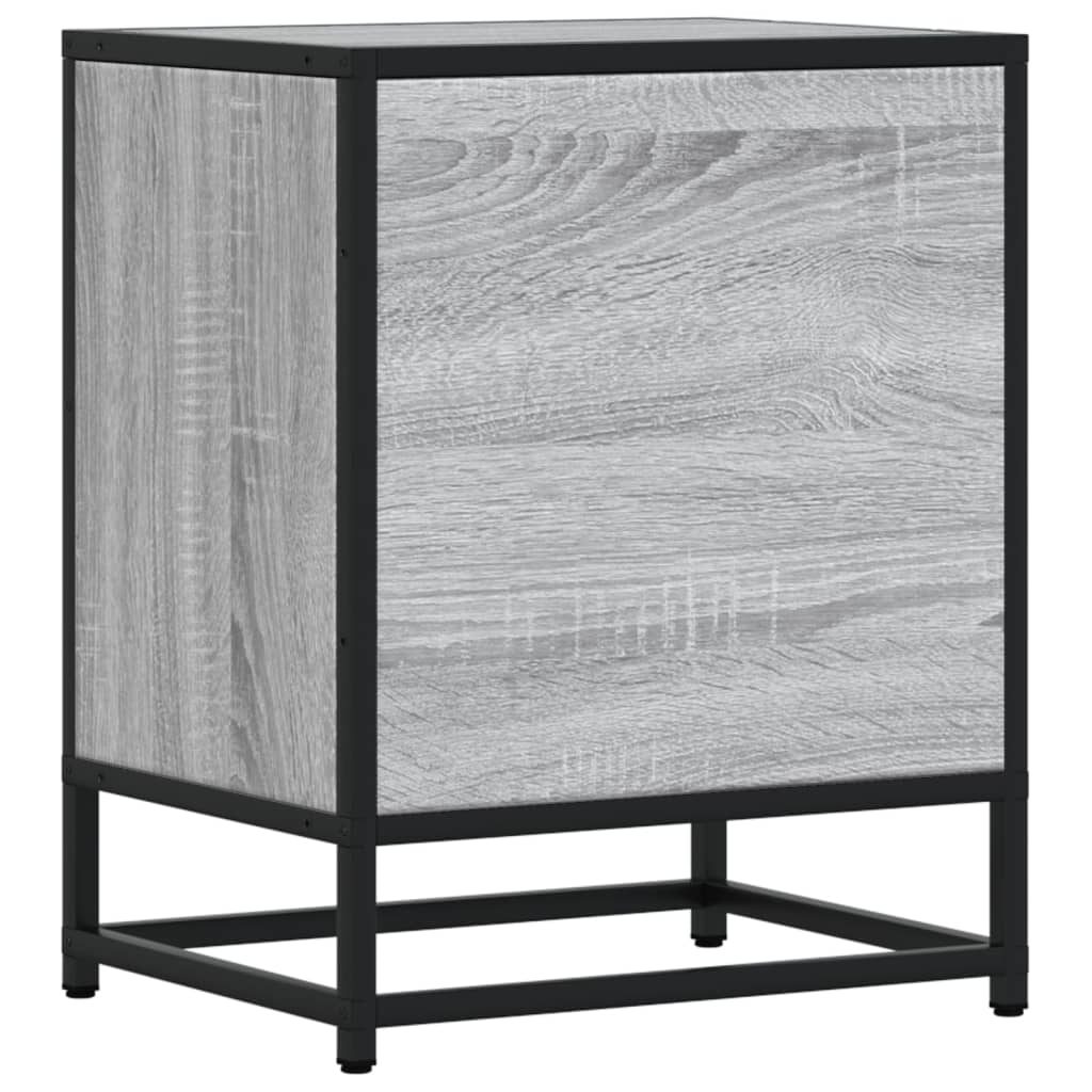 Bedside Cabinet Grey Sonoma 40x31x50 cm Engineered Wood