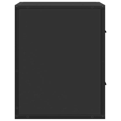 Wall-mounted Bedside Cabinets 2 pcs Black 40x31x39.5 cm