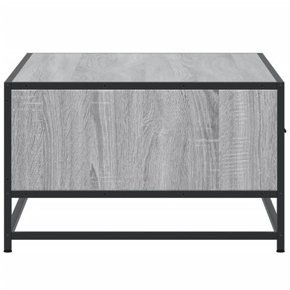 Coffee Table Grey Sonoma 90x57x35 cm Engineered Wood and Metal