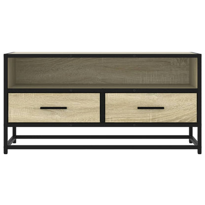 TV Cabinet Sonoma Oak 80x34,5x40 cm Engineered Wood and Metal