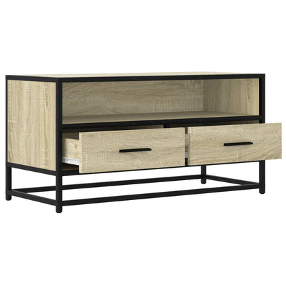 TV Cabinet Sonoma Oak 80x34,5x40 cm Engineered Wood and Metal