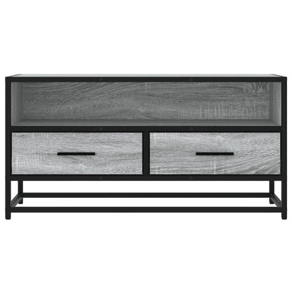 TV Cabinet Grey Sonoma 80x34,5x40 cm Engineered Wood and Metal