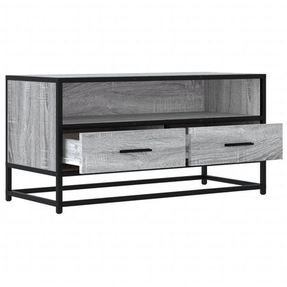 TV Cabinet Grey Sonoma 80x34,5x40 cm Engineered Wood and Metal