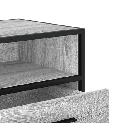 TV Cabinet Grey Sonoma 80x34,5x40 cm Engineered Wood and Metal