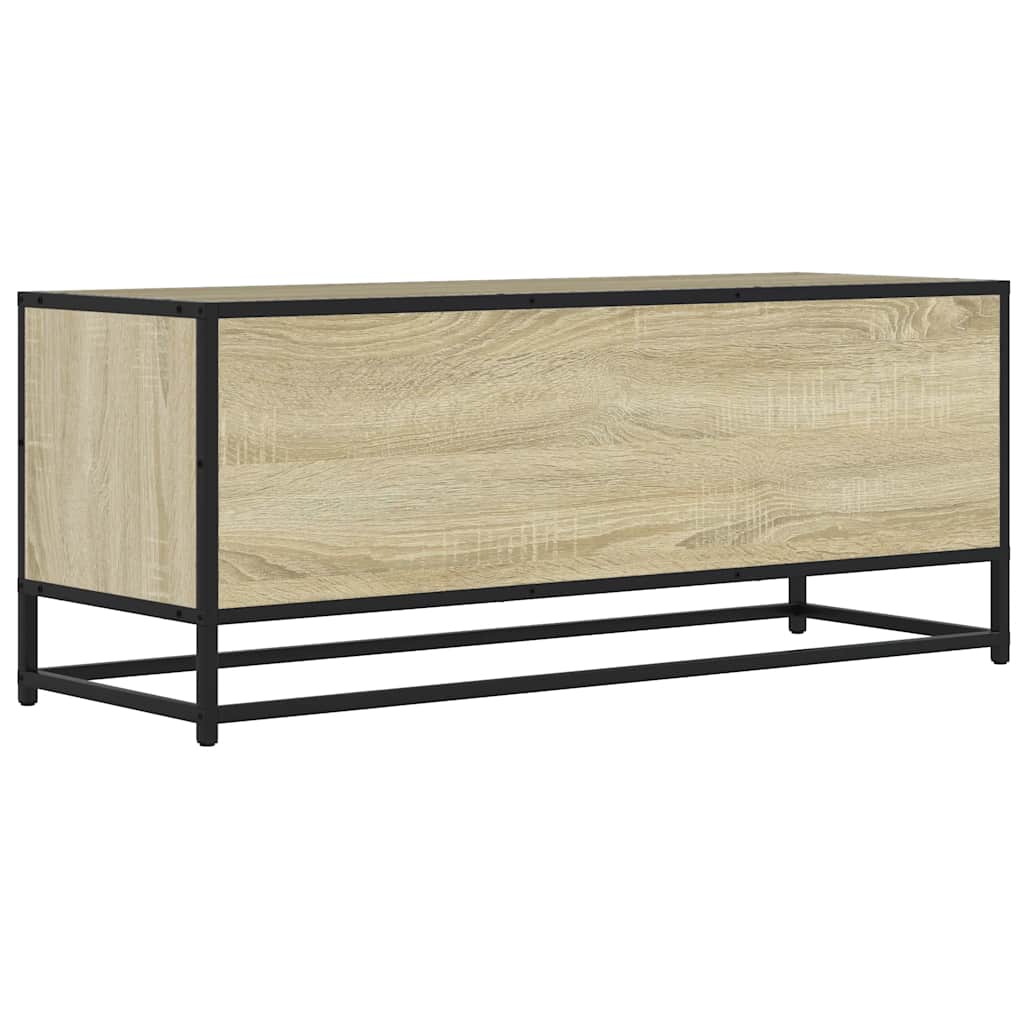 TV Cabinet Sonoma Oak 100x34,5x40 cm Engineered Wood and Metal