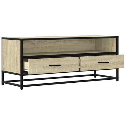 TV Cabinet Sonoma Oak 100x34,5x40 cm Engineered Wood and Metal