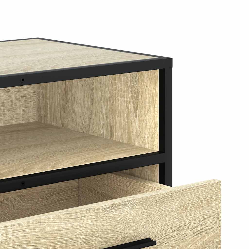TV Cabinet Sonoma Oak 100x34,5x40 cm Engineered Wood and Metal