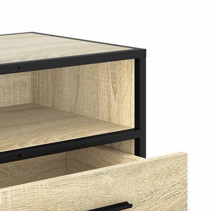 TV Cabinet Sonoma Oak 100x34,5x40 cm Engineered Wood and Metal