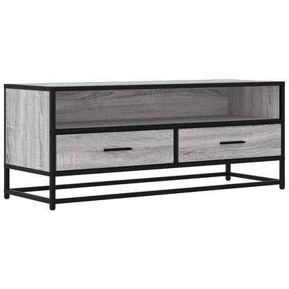TV Cabinet Grey Sonoma 100x34,5x40 cm Engineered Wood and Metal