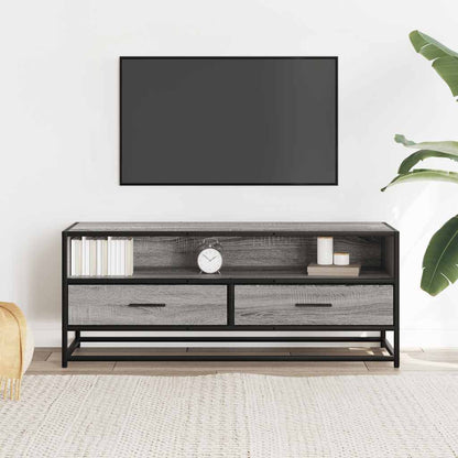 TV Cabinet Grey Sonoma 100x34,5x40 cm Engineered Wood and Metal