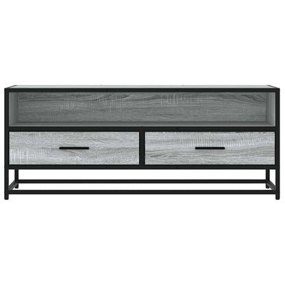 TV Cabinet Grey Sonoma 100x34,5x40 cm Engineered Wood and Metal
