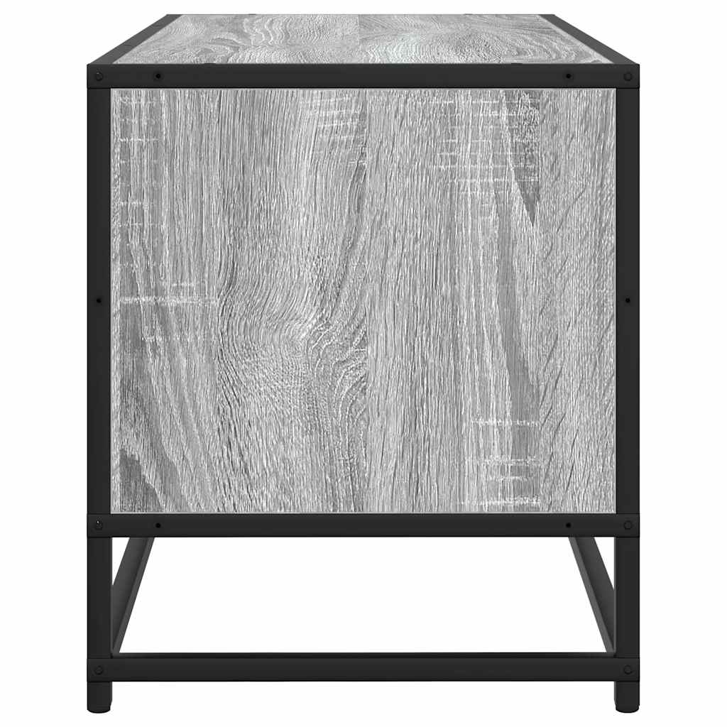 TV Cabinet Grey Sonoma 100x34,5x40 cm Engineered Wood and Metal