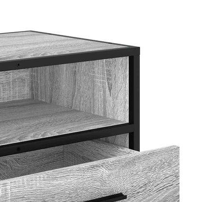 TV Cabinet Grey Sonoma 100x34,5x40 cm Engineered Wood and Metal