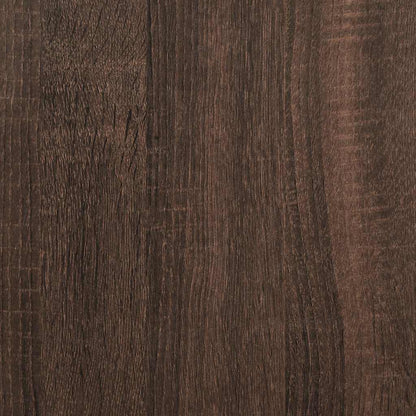 TV Cabinet Brown Oak 100x34,5x40 cm Engineered Wood and Metal