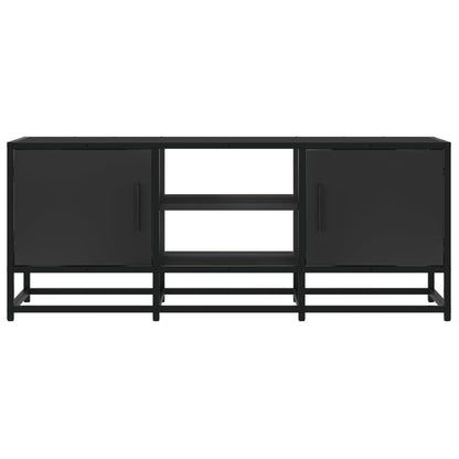 TV Cabinet Black 100x35x41 cm Engineered Wood and Metal