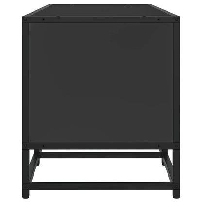 TV Cabinet Black 100x35x41 cm Engineered Wood and Metal