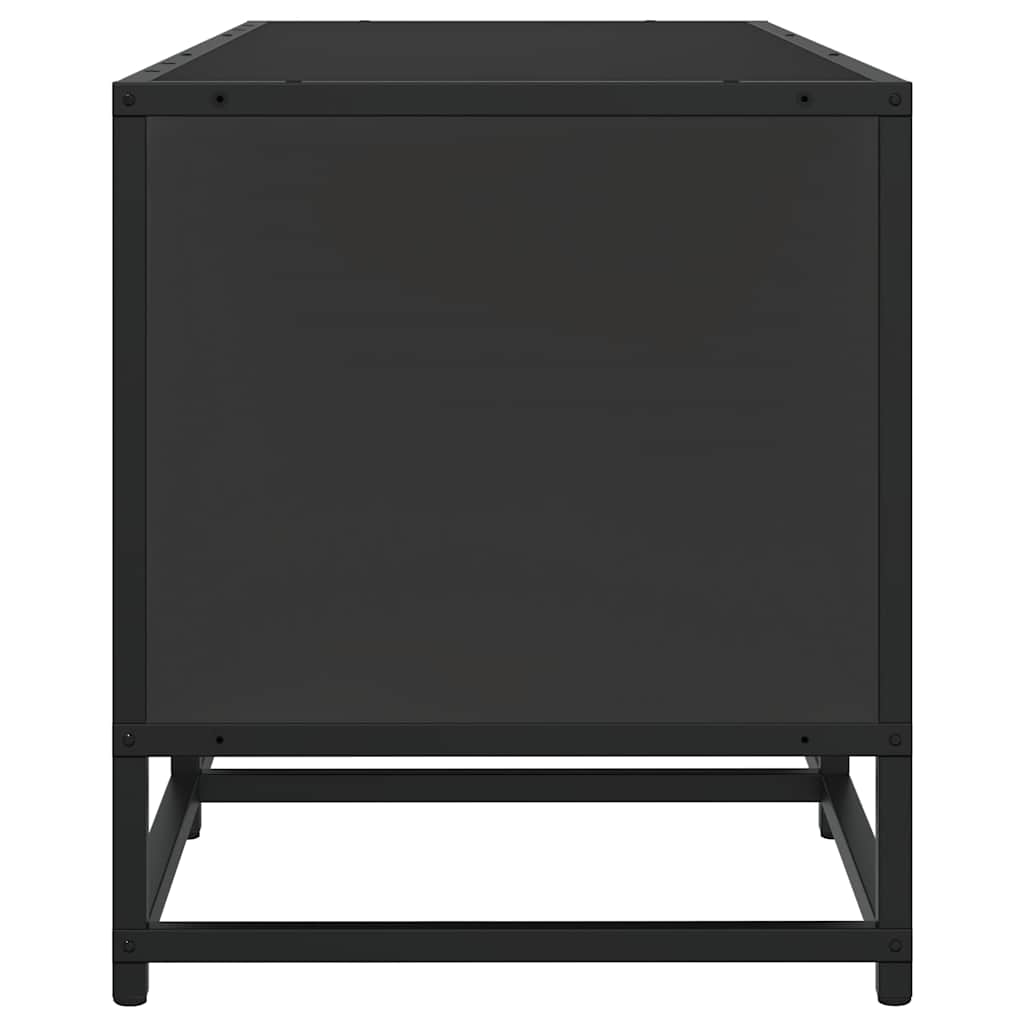 TV Cabinet Black 120x35x41 cm Engineered Wood and Metal