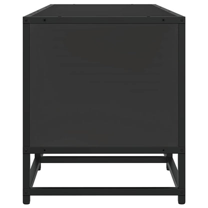TV Cabinet Black 120x35x41 cm Engineered Wood and Metal
