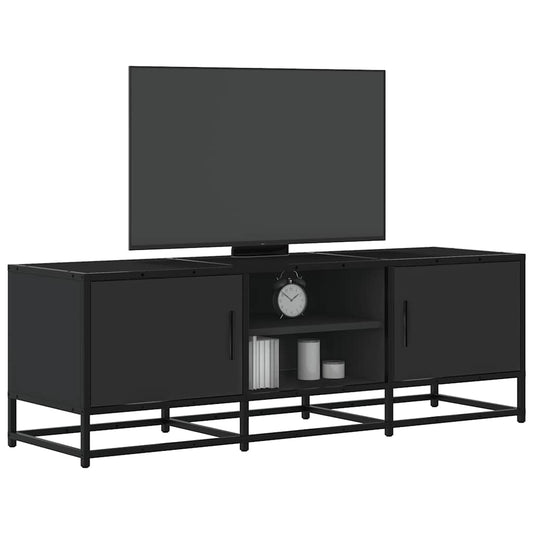 TV Cabinet Black 120x35x41 cm Engineered Wood and Metal