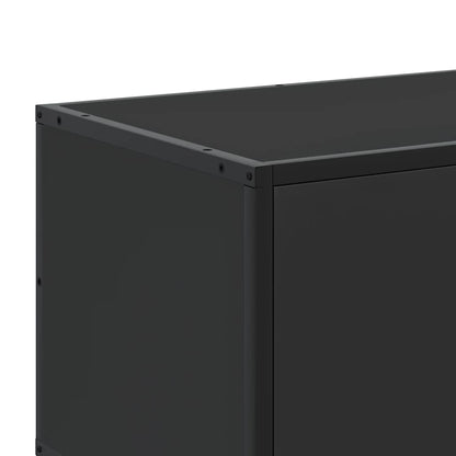 TV Cabinet Black 150x35x41 cm Engineered Wood and Metal