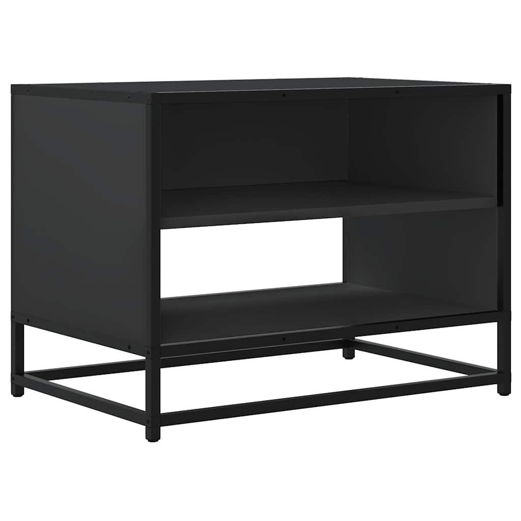 TV Cabinet Black 61x40x46 cm Engineered Wood and Metal