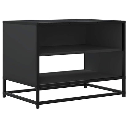 TV Cabinet Black 61x40x46 cm Engineered Wood and Metal