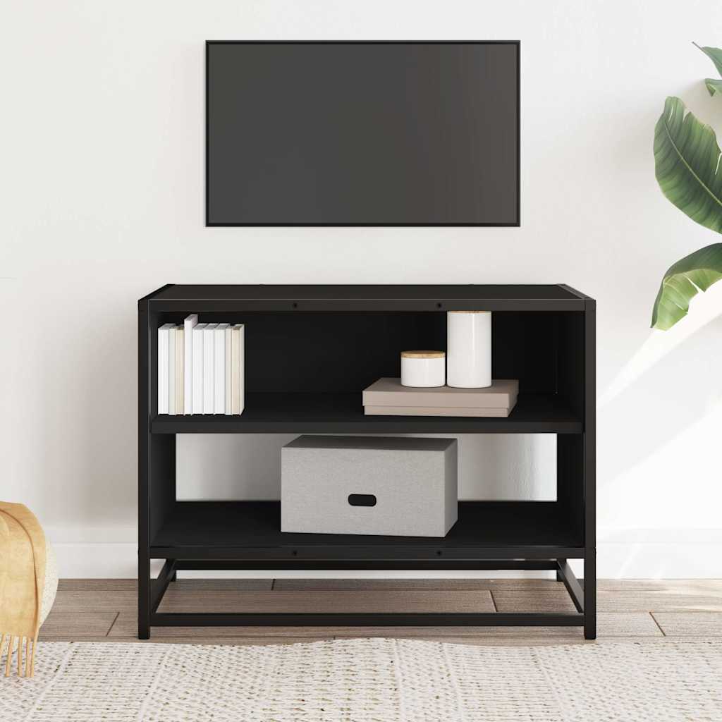 TV Cabinet Black 61x40x46 cm Engineered Wood and Metal