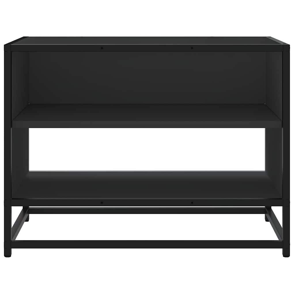 TV Cabinet Black 61x40x46 cm Engineered Wood and Metal