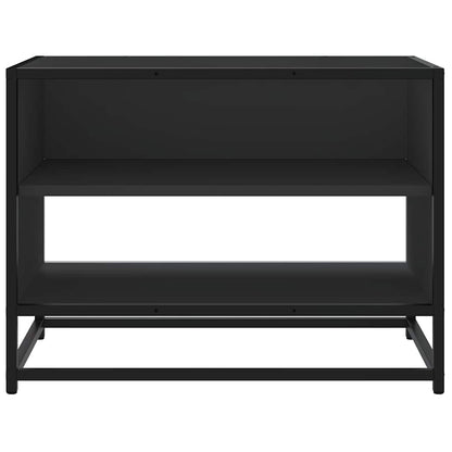 TV Cabinet Black 61x40x46 cm Engineered Wood and Metal