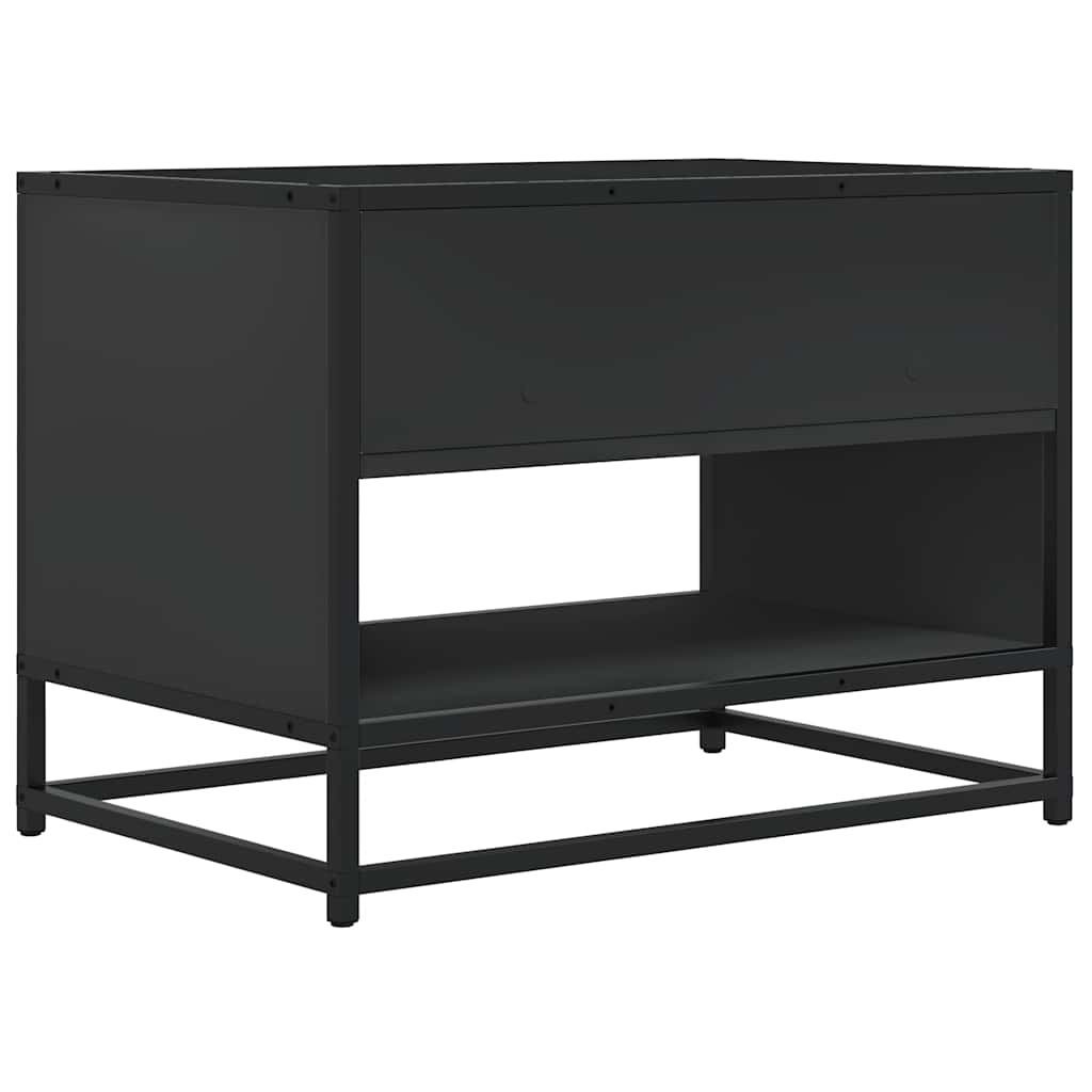TV Cabinet Black 61x40x46 cm Engineered Wood and Metal